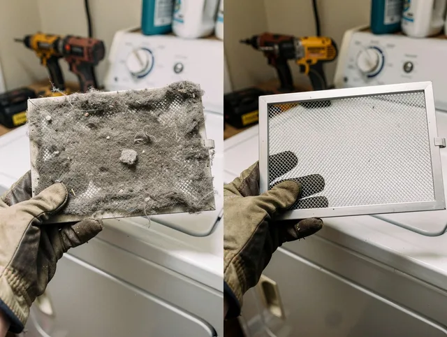 Professional lint trap cleaning by Trumbull Center Dryer Vent Cleaning in Trumbull Center