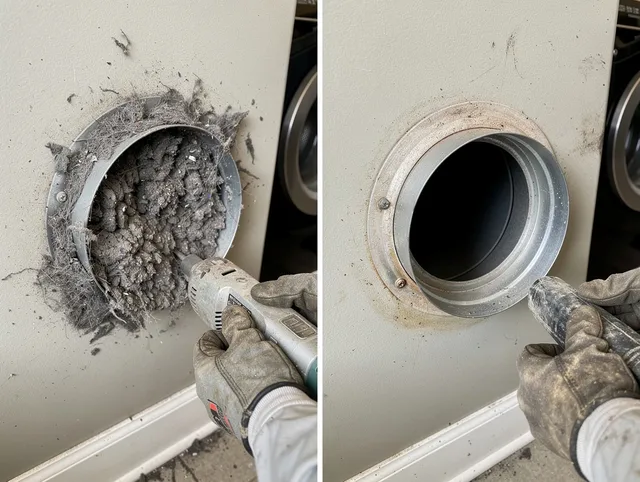 Professional clogged vent cleaning by Trumbull Center Dryer Vent Cleaning in Trumbull Center
