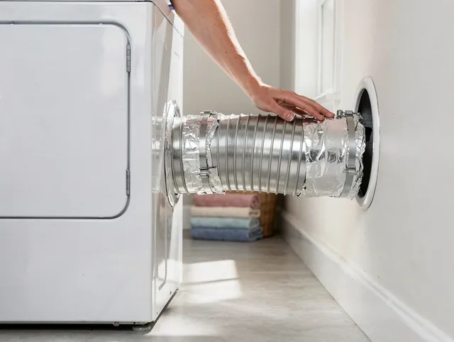 Professional dryer vent hose installation by Trumbull Center Dryer Vent Cleaning in Trumbull Center